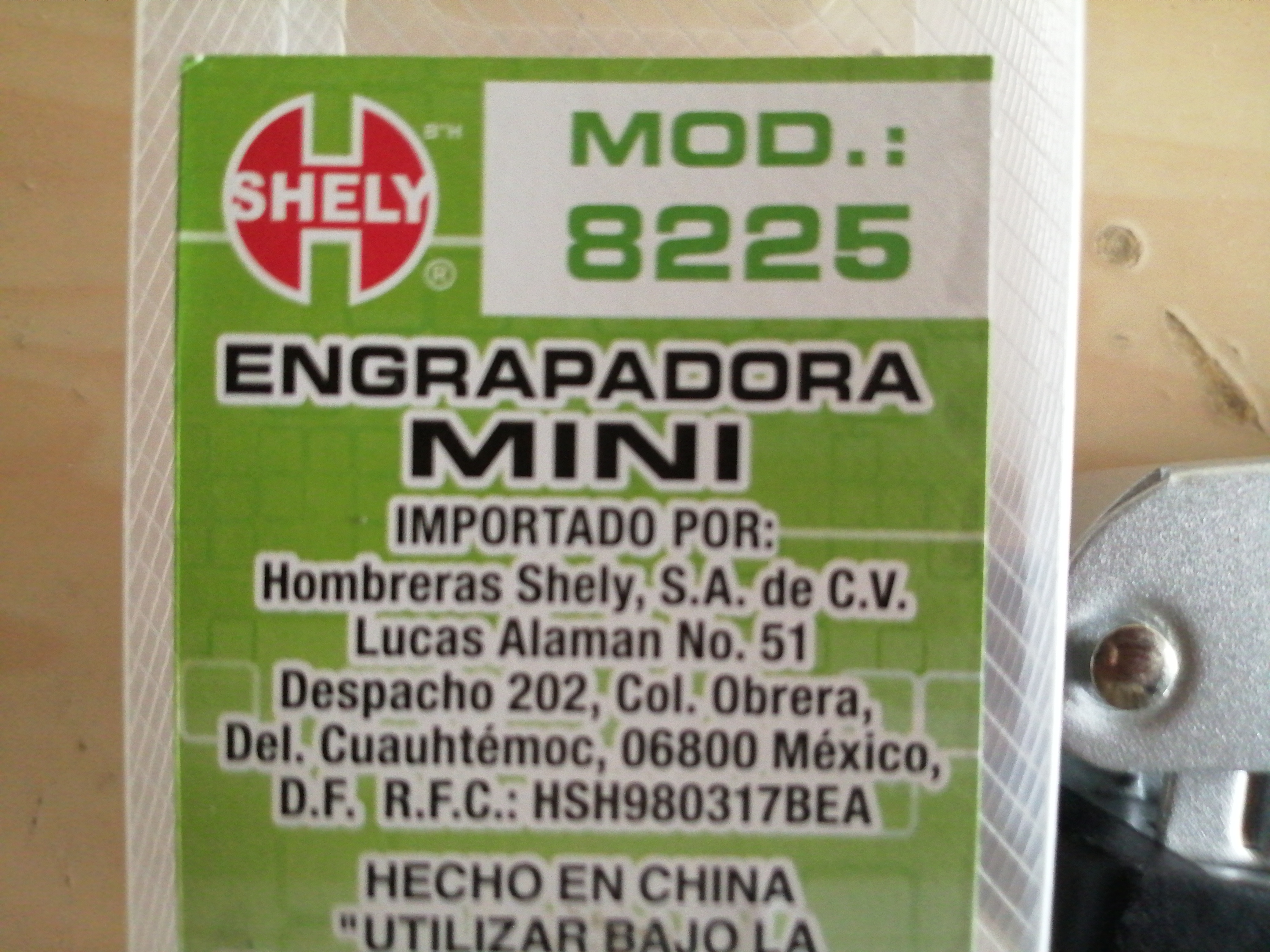 ENGRAPADORA METAL 8225 SHELY 40025